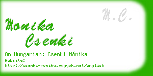 monika csenki business card